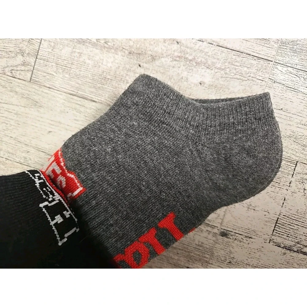 Hanes Socks NO SHOWS Mens 4pk Shoe Size 6-12 Lot of 2 Soft Stretchy Gray White